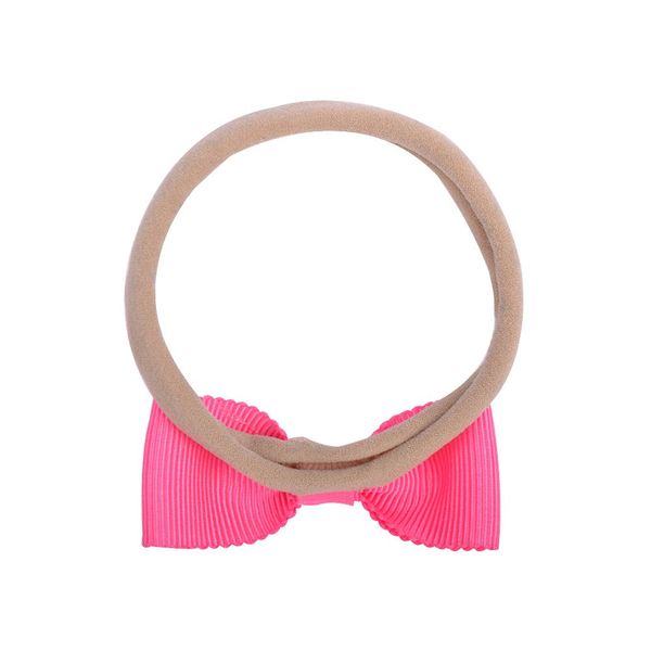 

20pcs/lot girls solid grograin ribbon hair bows elastic baby headbands for children samll bowknot kids hair accessories 344 q sqcoac