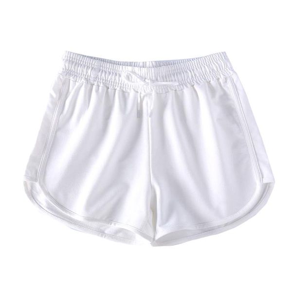 

women's shorts woman pants summer casual sport loose solid color terry cotton three points joggers sweatpants short homme ropa mujer, White;black