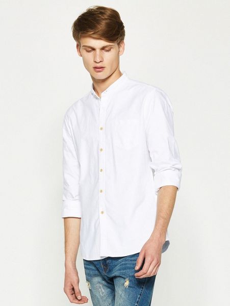 

men pocket front mock neck shirt o4ry#, White;black
