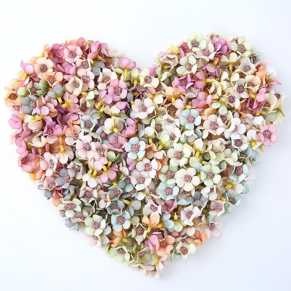 

50/100pcs 2cm mini daisy flower silk artificial flower head for wedding home party decoration diy craft wreath gift scra jllizn