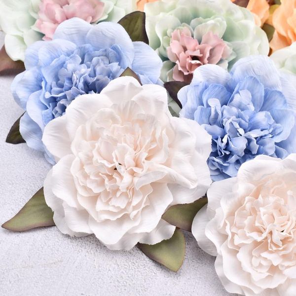 

30pcs white peony artificial silk flower heads decorative scrapbooking for home wedding birthday decoration fake rose bbyzuw