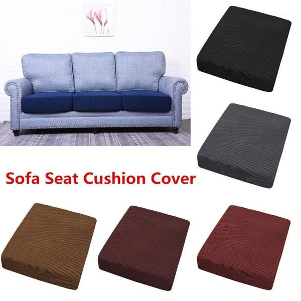 

cushion/decorative pillow jacquard thick sofa cushion cover covers chair seat elastic protector slipcover washable solid color funiture cove