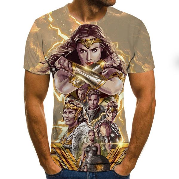 

new summer sports trendy 3d print shirts hippie horror anime men clothing