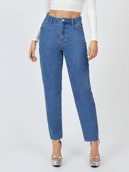 

tall slant pocket mom jeans 58bq#, Blue