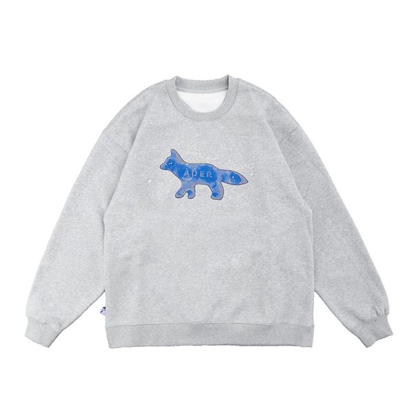 

embroidery crewneck sweatshirts men women 1 pullover hoodie, Black