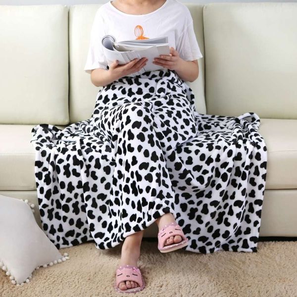 

knee nap office leg single student children blanket coral velvet cow