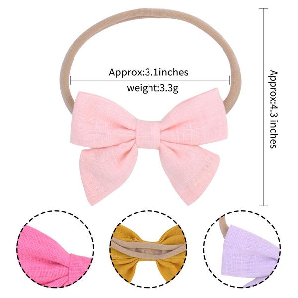 

1 шт. детская повязка на голову эластичные волосы для детей девочек маленький лук головной убор diy детские аксессуары для волос 096 098 q s