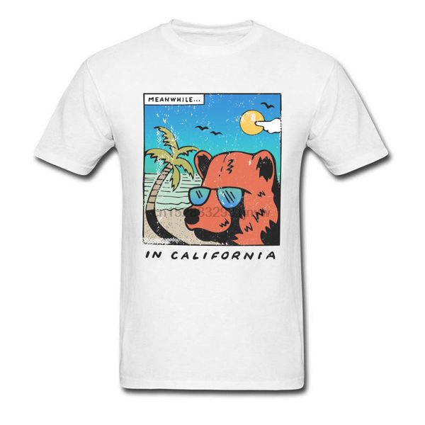 

california bear men travel old school funny design clothes cotton white new year day father gift hoodie designers t shirts sweatshirt
