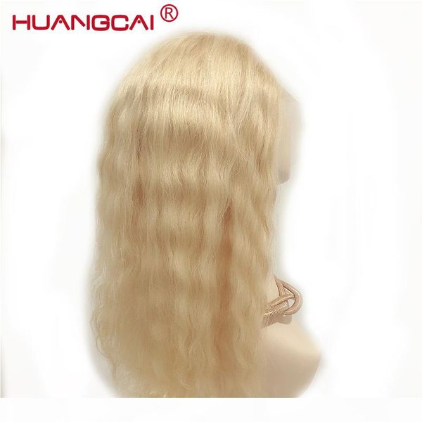

613 blonde lace front human hair wig 150% brazilian wave lace frontal wigs pre plucked with baby hair honey blonde remy hair, Black
