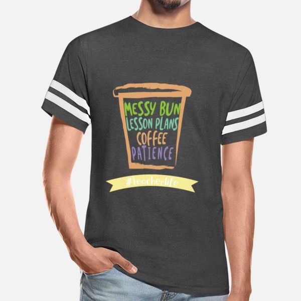 

messy bun lesson plans coffee patience designers graphic t shirt humor unique trendy tracksuit hoodie sweatshirt