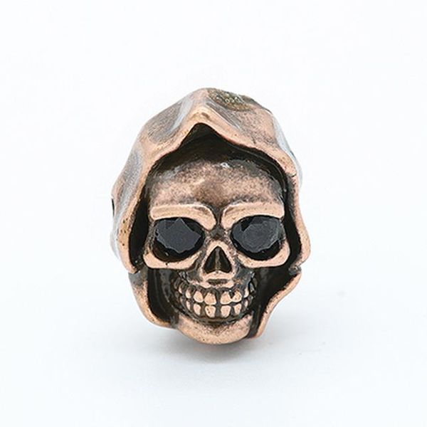 

1m 1шт медь бисер punk стиль death череп big hole интервальные сыпучие циркон шармов шариков для diy ожерелье ювелирных аксессуаров sqcryc, Black