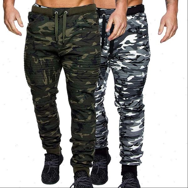

sweatpant men camouflage jogging pants men sports leggings fitness tights gym jogger bodybuilding sport running pants trousers, Black