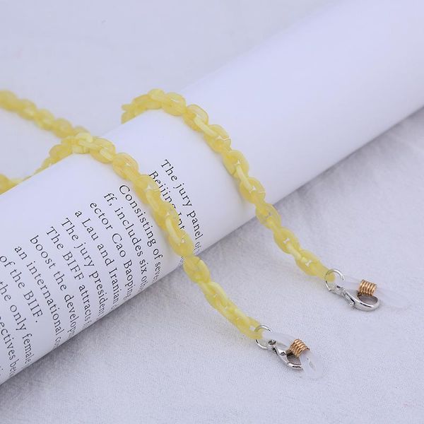 

2021 chic simple leopard mask glasses chain sunglasses chain multicolor resin acrylic mask chain holder lanyard h jllftq
