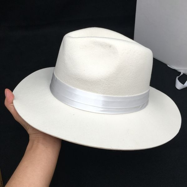 

autumn/winter wool, white female jazz cap hat panama hat fashion flat eaves of england gentleman contracted hat for man t200118, Blue;gray