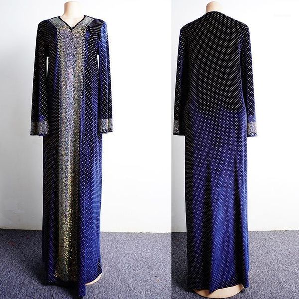 

african dresses for women 2020 autumn stripe africa clothing muslim long maxi dress fashion african dress for lady1, Red