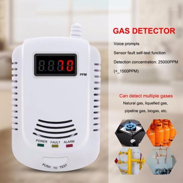 

smart home sensor kitchen security combustible gas detector lpg lng coal natural leak alarm with voice warning safety1