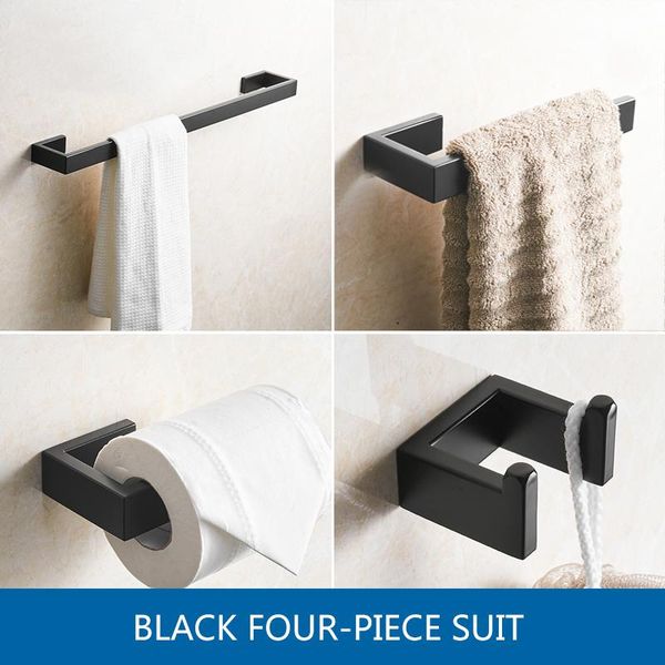 

fapully 4шт наборы аксессуары для ванной комнаты ванна аппаратному наборы 304 из нержавеющей стали set одно полотенце бар robe hook бумаги д