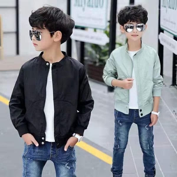 

children jacket coats 2020 new autumn kids fashion boys outerwear baby boy solid color coat for 4 5 6 7 8 9 10 11 12 13 yrs1, Blue;gray