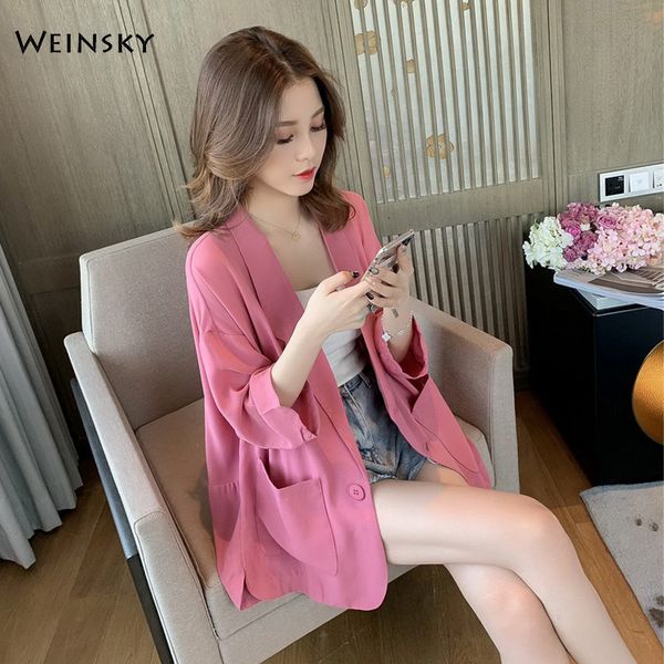 

summer fashion thin business suits women cool work office ladies casual blazer