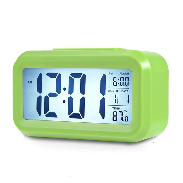 

alarm lcd snooze electronic light sensor nightlight digital display temperature smart clock 5 no3vt