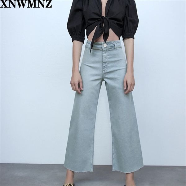 

za chic fashion high waist straight jeans pants mujer vintage zipper pockets female trousers jeans for women pantalones 201223, Blue
