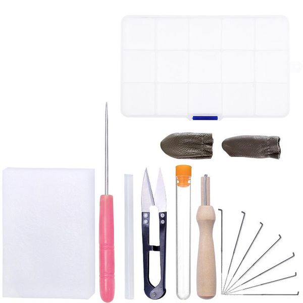 

15pcs набор diy валяния инструменты войлок kit с иглой craft kit scissor шило шерсть для валяния аксессуары инструменты для валяния craft на