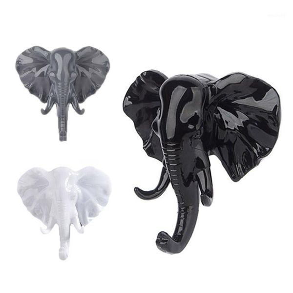Ganchos trilhos de elefante decoração de animais gancho abs as teclas de banheiro roupas de cachecol parede qp21