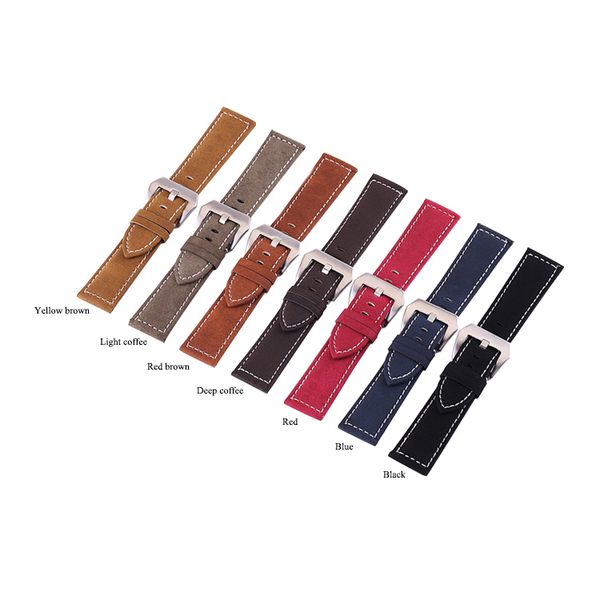 

20mm 22mm wholesale genuine leather watch strap / watch band leather