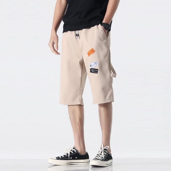 

men's long shorts fashion clothing summer breeches streetwear cotton light color male bermuda cargo 8xl 6xl shorts large size, White;black