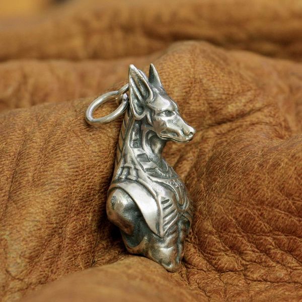 

925 sterling silver anubis pendant mens biker punk death pendant ta243 jp