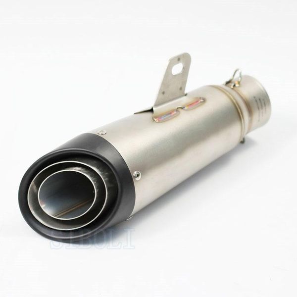 

51mm 60mm universal modified motorcycle exhaust muffler pipe escape exhaust moto muffler for r6 atv mt10 sc 450cc1