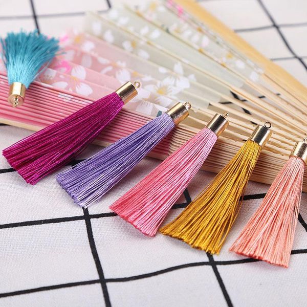 

50pcs mini metal cap tassel jewelry curtain garments decorative accessories diy key cell phone bag fringe trim tassel pendant h jllybf