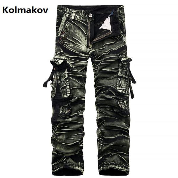 

2020 new style pants men's casual fashion trousers , men's jeans men cargo pants size 29-38, Blue