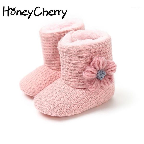 

first walkers 2021 winter snow boots baby shoes small cotton baby's soft girl1