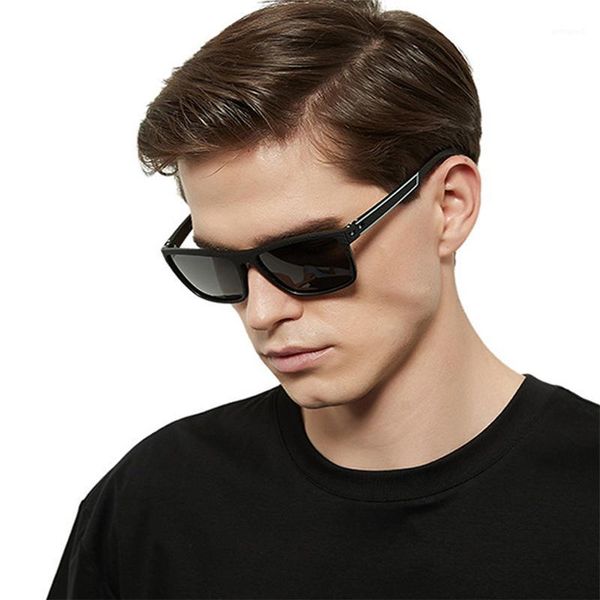 

sunglasses men's polarized spring legs temperament square uv400 driving classic retro fashionable glasses1, White;black
