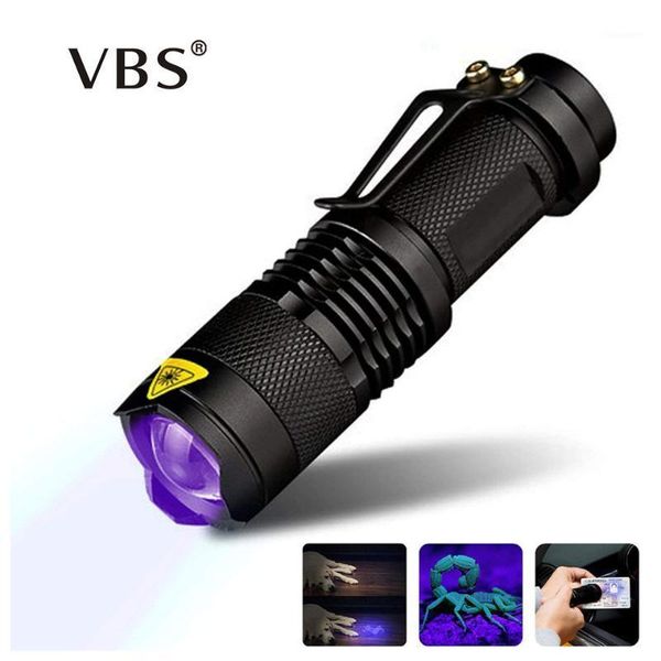 

mini uv light torch ultraviolet led flashlights ultra violet invisible ink marker detection zoom linterna led torch1