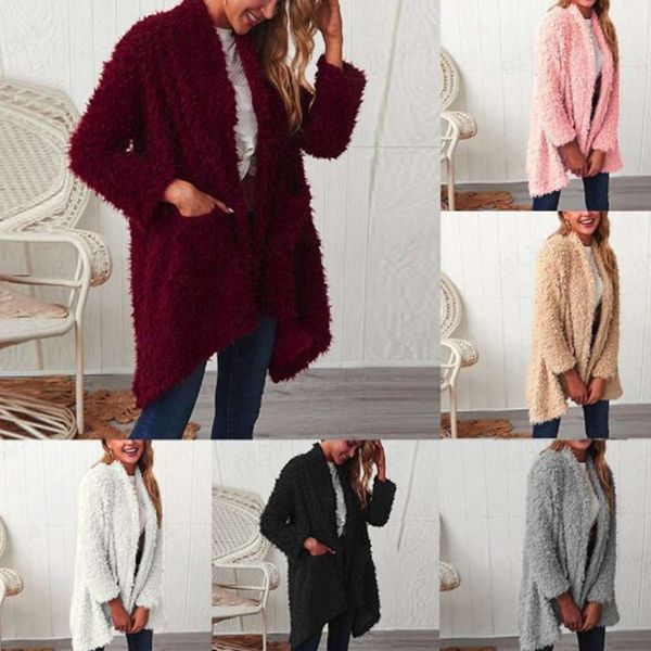 

new plush irregular start coat winter women's wear, Black;gray