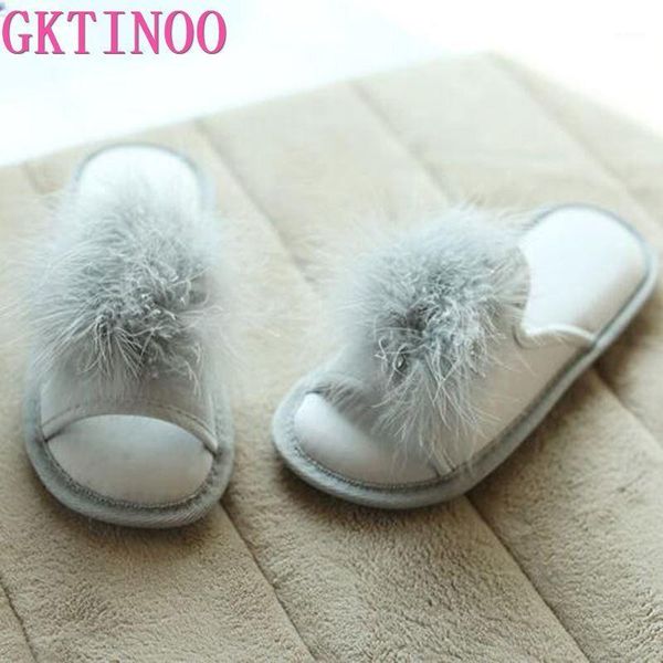 

gktinoo cute women slippers home indoor women house shoes summer ladies slides1, Black