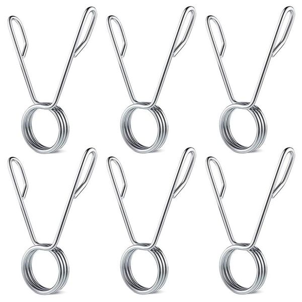 

6 pieces of 2 inch dumbbell spring clip weightlifting collar clip barbell spring for weightlifting fitness training