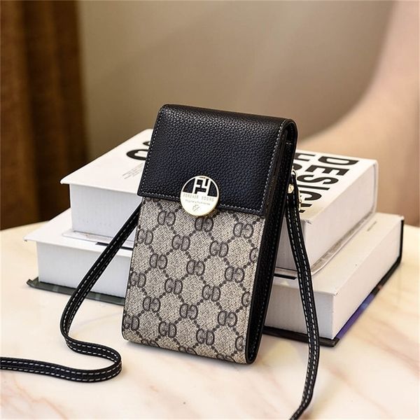 

factory store shop new version versatile retro leisure one shoulder messenger bag for female students simple mini vertical mobile phone