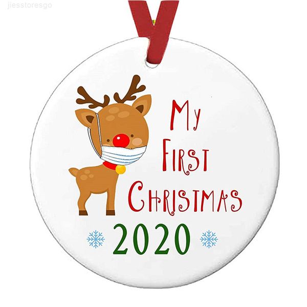 

ornament christmas tree pendant non-resin face mask hanging snowman decoration holiday gift elk toilet paper pet diy man