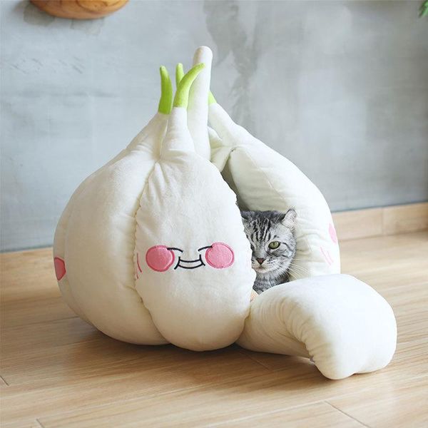 

cat beds & furniture cat's nest garlic pet funny cute autumn and winter extra thick warm british short blue deep sleep products