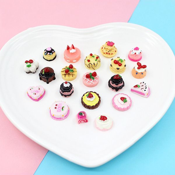 

100 pcs cake dollhouse miniature food craft tools food dessert models decor pretend play mini kitchen ers 1222281