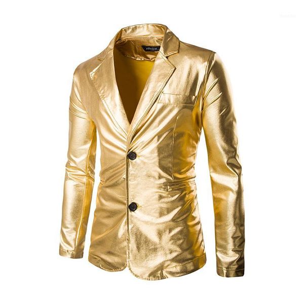 

men's suits & blazers 2021 man suit blazer golden sequin masculine double button mens dress coat leisure corduroy men large size1, White;black