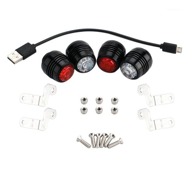 

bike lights 4pcs skateboard led night warning safety for 4 wheels longboard usb charging1