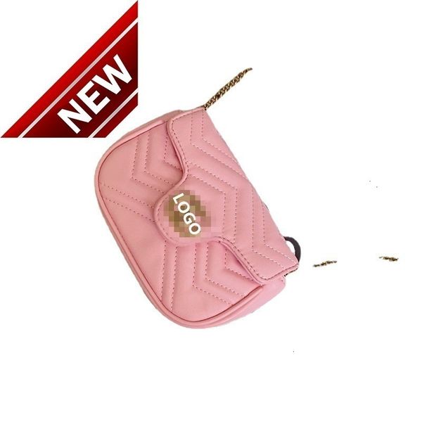 

love 2022 new women's single shoulder messenger wave mini macarone chain bag d'p