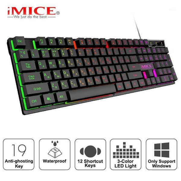 

keyboards gaming keyboard russian 104 keycaps wired rgb backlit computer gamer ergonomic for lapbrush1
