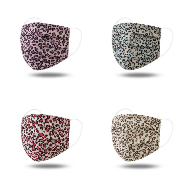 

summer men women face mask leopard print printing fashion ventilation mouth masks outdoor sunshade dustproof 2 3wsa j2