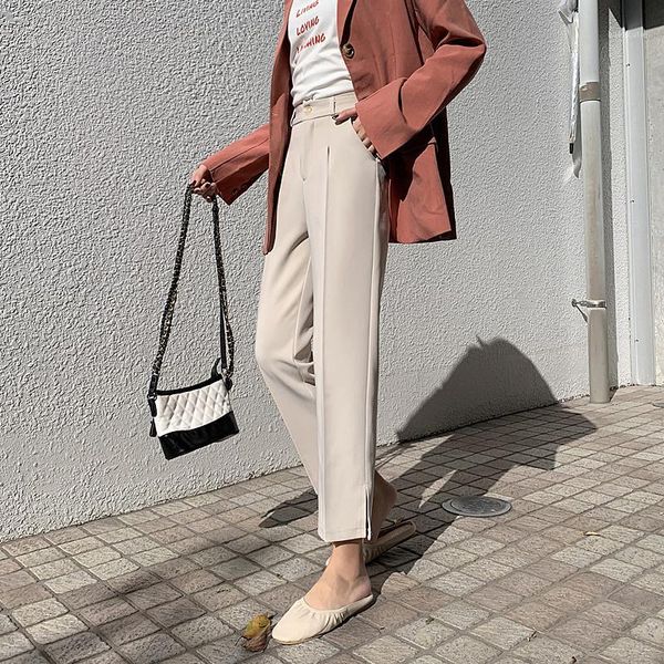 

winter velvet thick new straight wide leg womens trousers autumn streetwear chic pants women high waist plus size loose1, Black;white