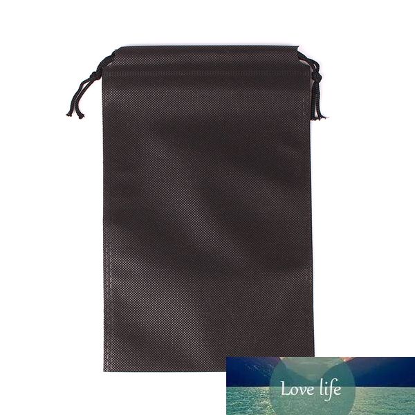 Commercio all'ingrosso Joyero Organizador 50 pz/lotto 16x20 cm Nero Piccolo Imballaggio Dei Monili Sacchetto del Regalo Non Tessuto Coulisse